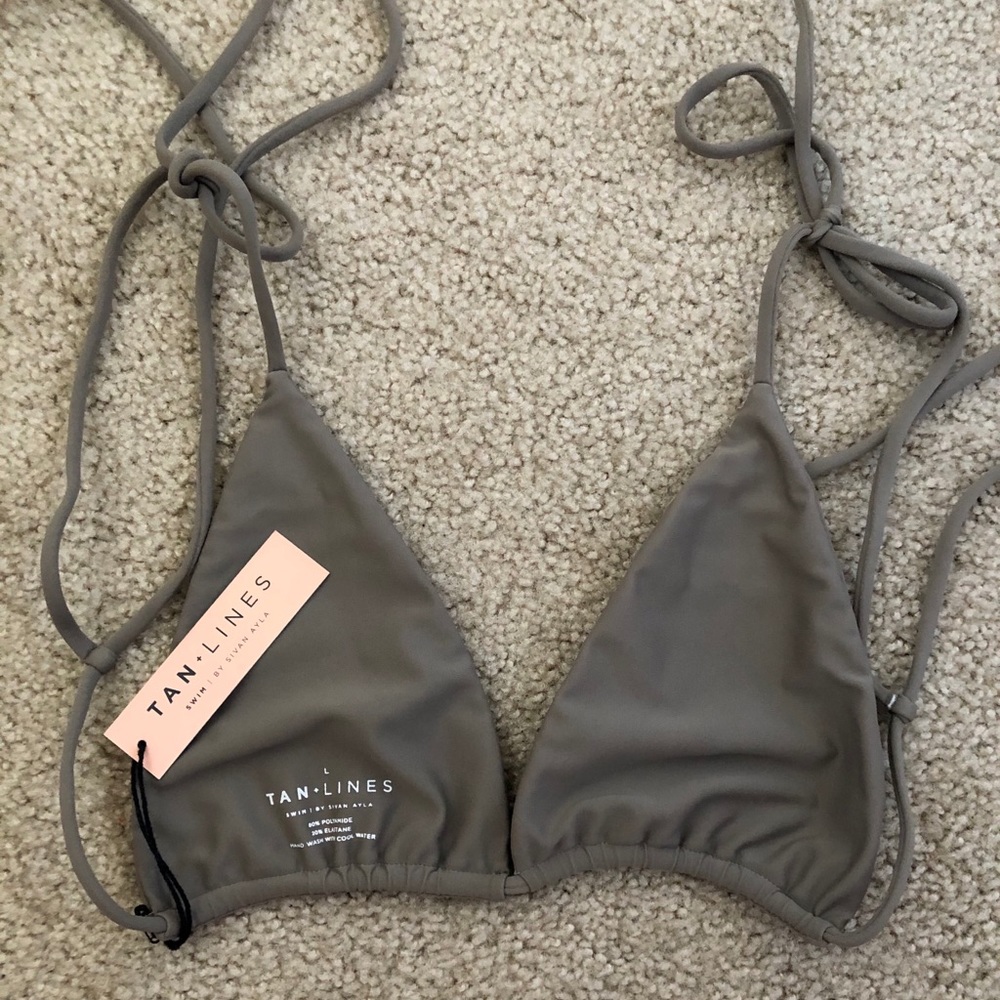 Tanlines Mykonos swim top in stone